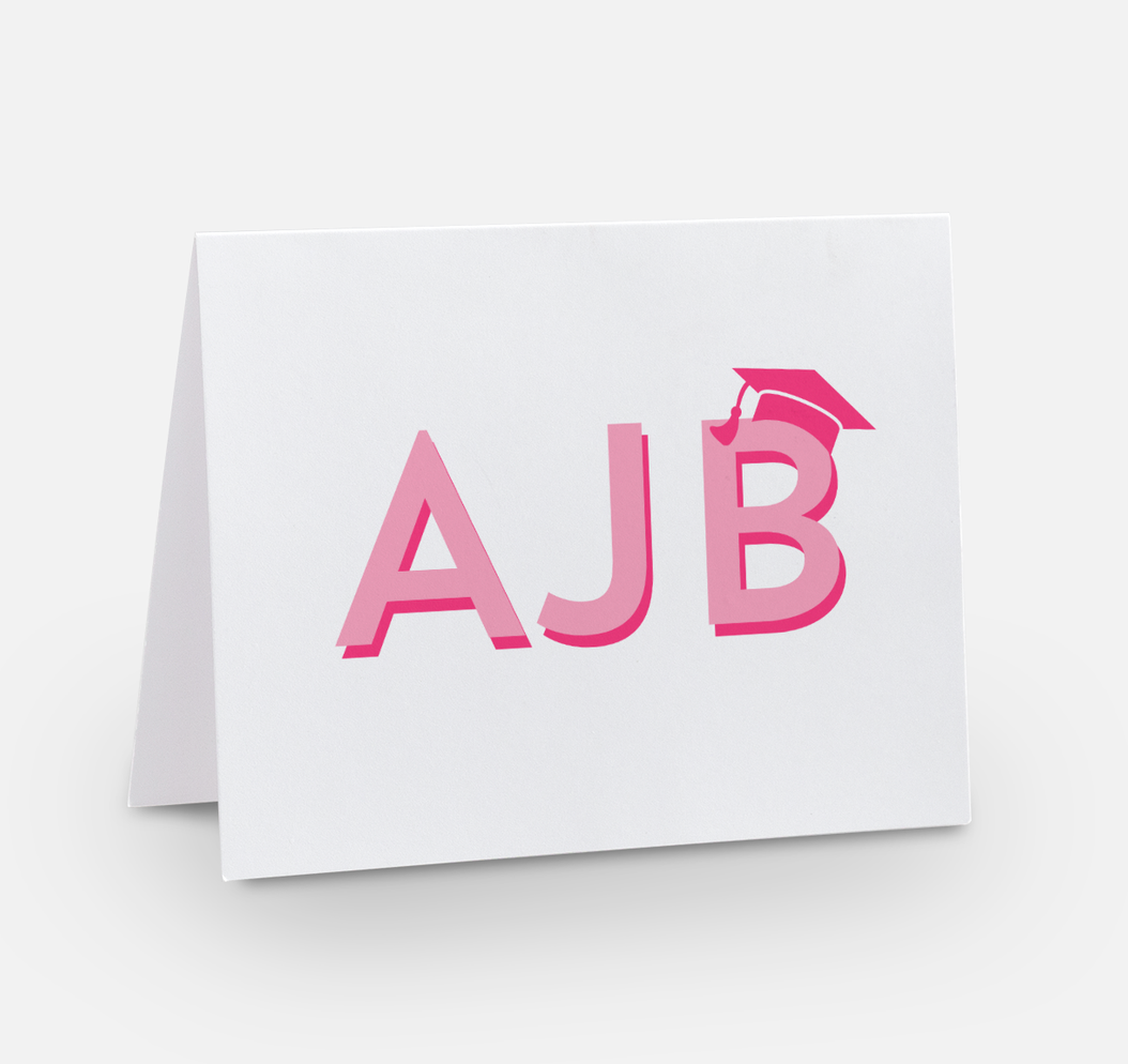 Graduation Monogram Notecards