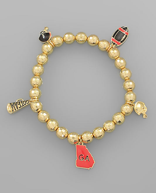 UGA Charm Bracelet