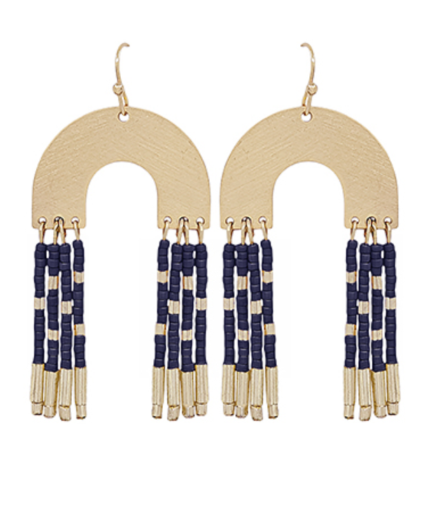 Navy/Gold Earrings