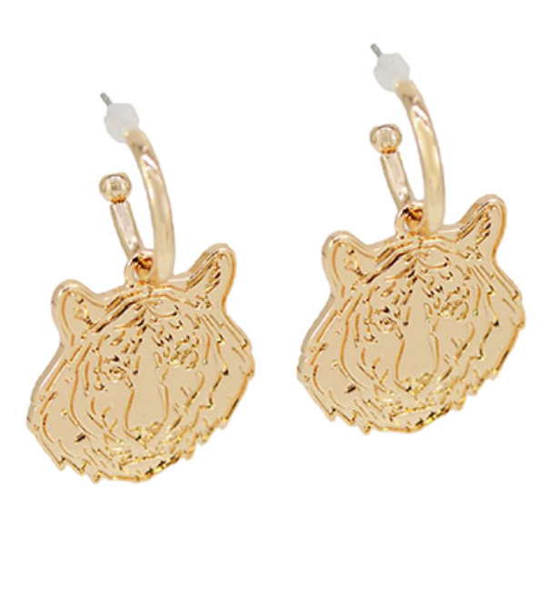 Gold Tiger Dangles (Gameday Accessory)