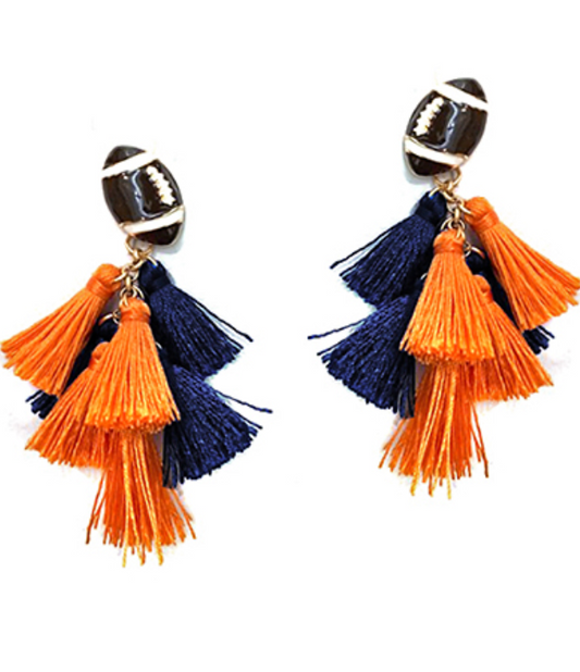 Orange/Navy Tassels (Gameday Accessory)