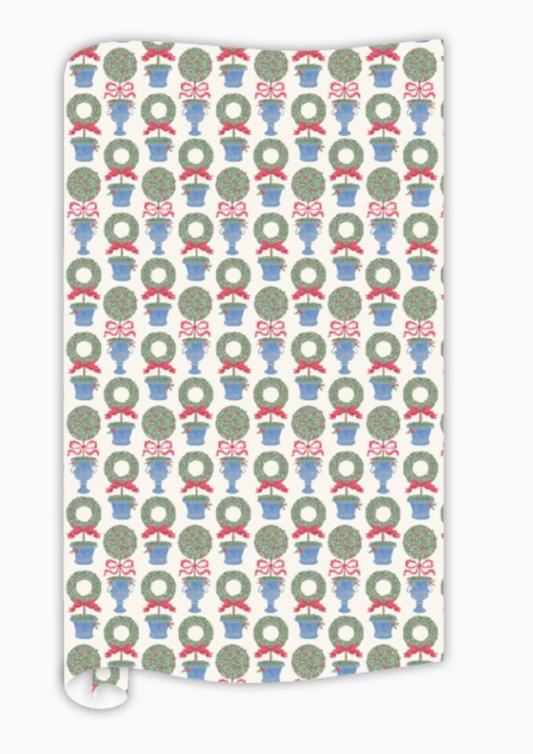 Holiday Topiary Wrapping Paper