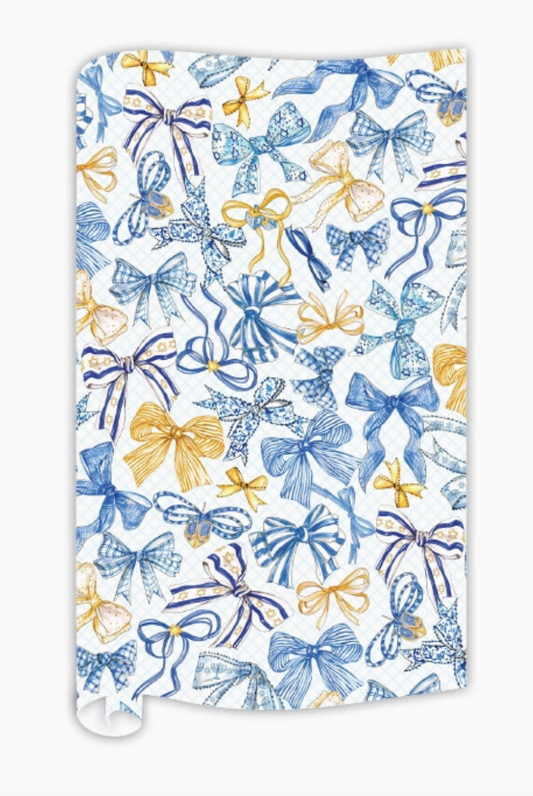 Hanukkah Bow Wrapping Paper