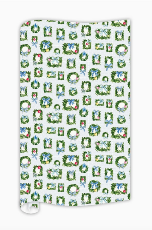 Greenery & Ornament Wrapping Paper