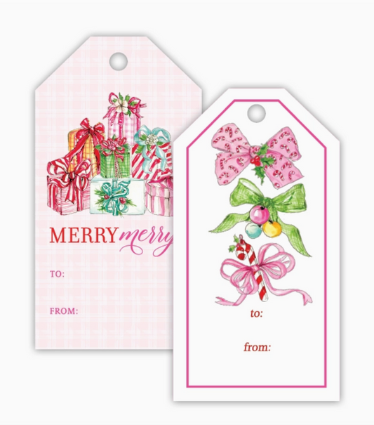 Pink & Green Gift Tags