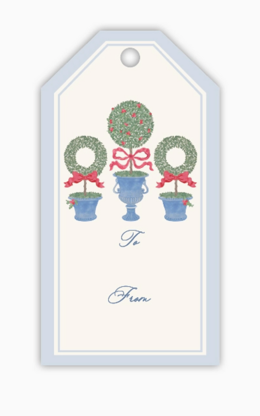 Holiday Topiary Gift Tags