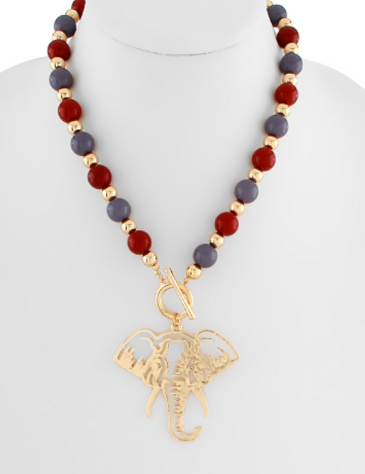 Elephant Bold Necklace (Gameday Accessory)