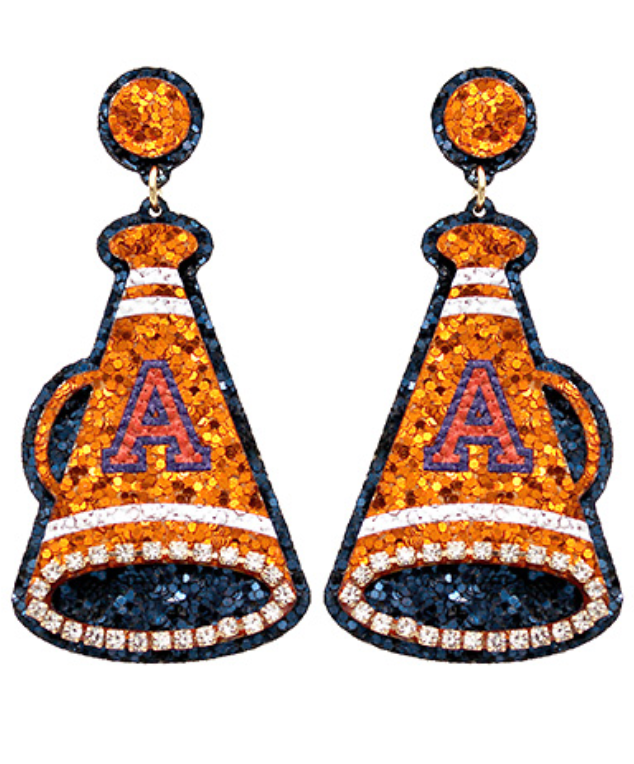 Glitter Auburn Megaphone (Gameday Accessory)