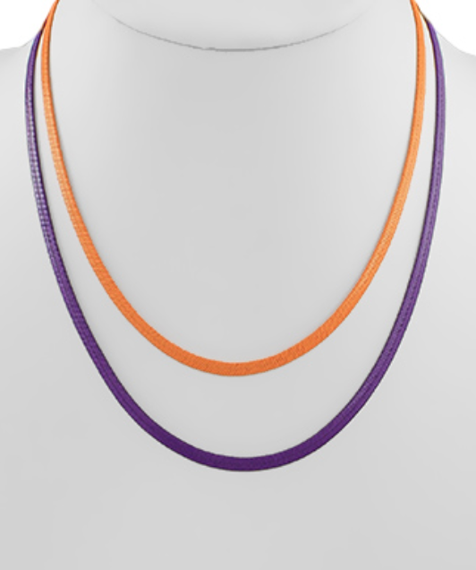 Purple/Orange Necklace