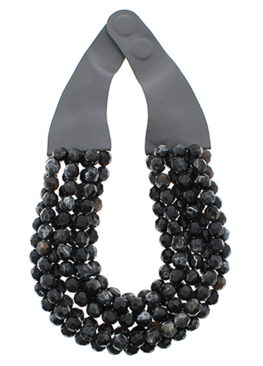 Black Statement Necklace (Gameday Accessory)