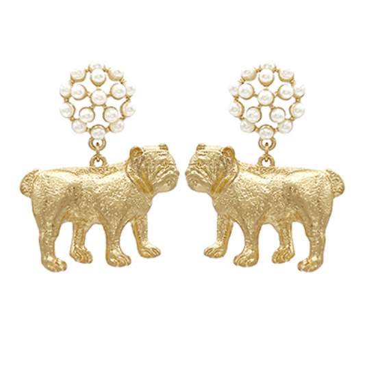 Gold & Pearl Earrings