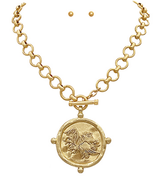 Gamecock Coin Necklace (Gameday Accessory)