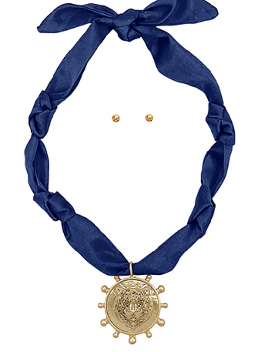 Tiger Scarf Necklace