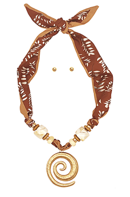 Swirl Scarf Necklace