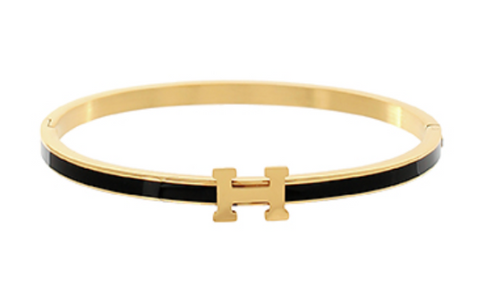 Black H Bangle
