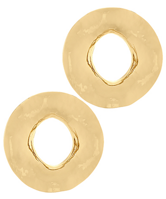 Textured Circle Earrings
