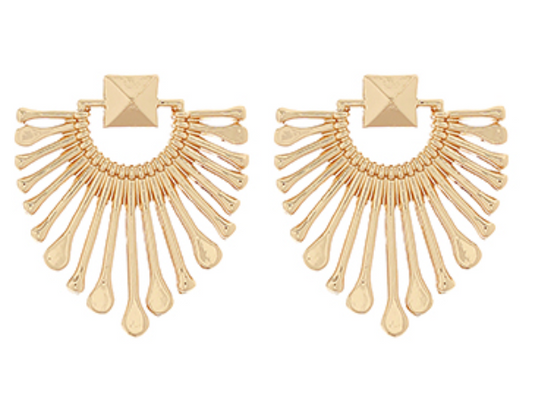 Fan Shaped Earrings