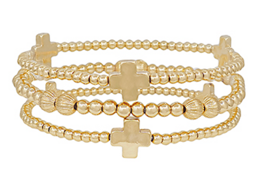 3pc Cross Bracelets