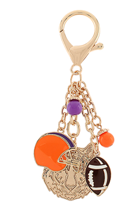 Tiger Purple Bag Charm
