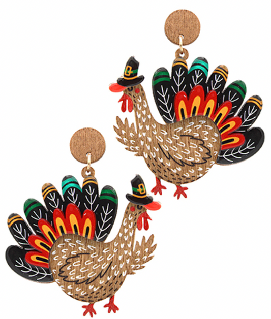 Turkey Drop Earrings
