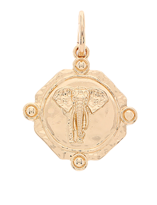 Gold Elephant Pendant
