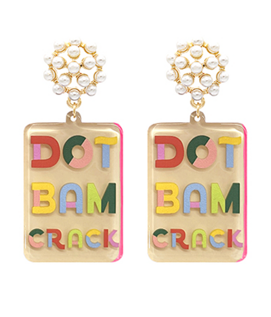 Dot Bam Crack Earrings