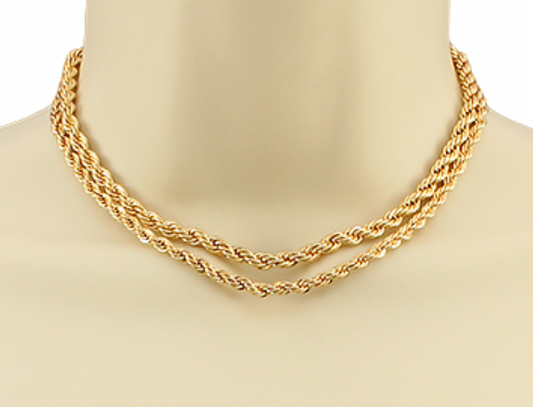 Double Twisted Necklace
