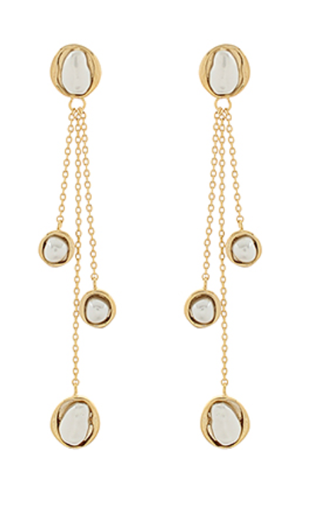 Fringe Pearl Earrings