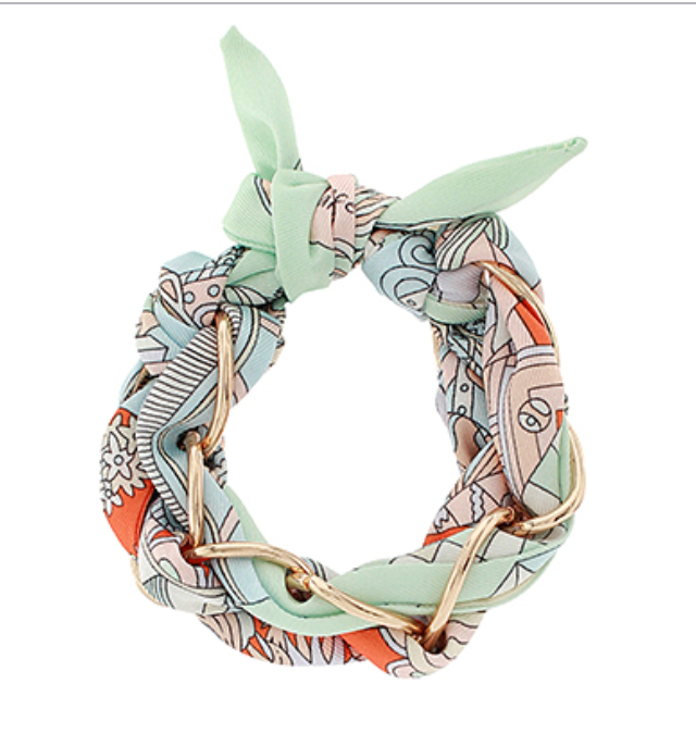 Linked Chain Scarf Bracelet