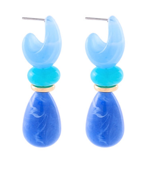 Teardrop Disc Earrings