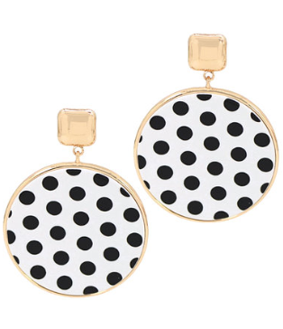 Polkadot Round Earrings