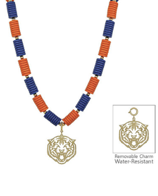 Flat Bead Tiger Necklace