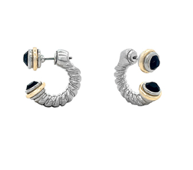 Front/Back Huggie Hoops