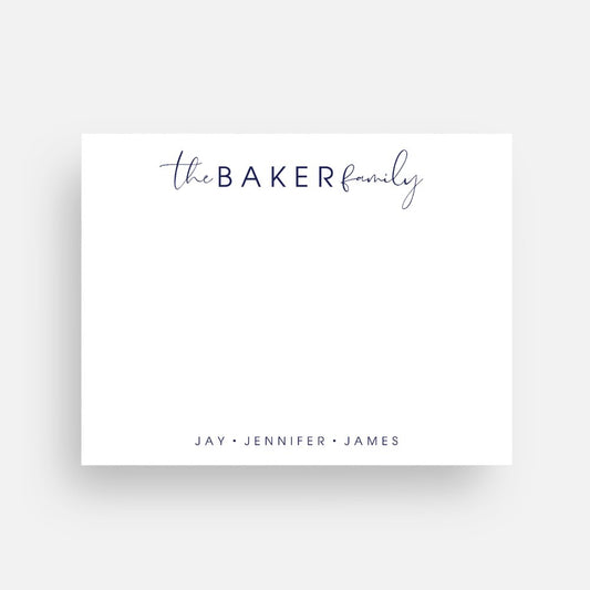 Family Name Notecards