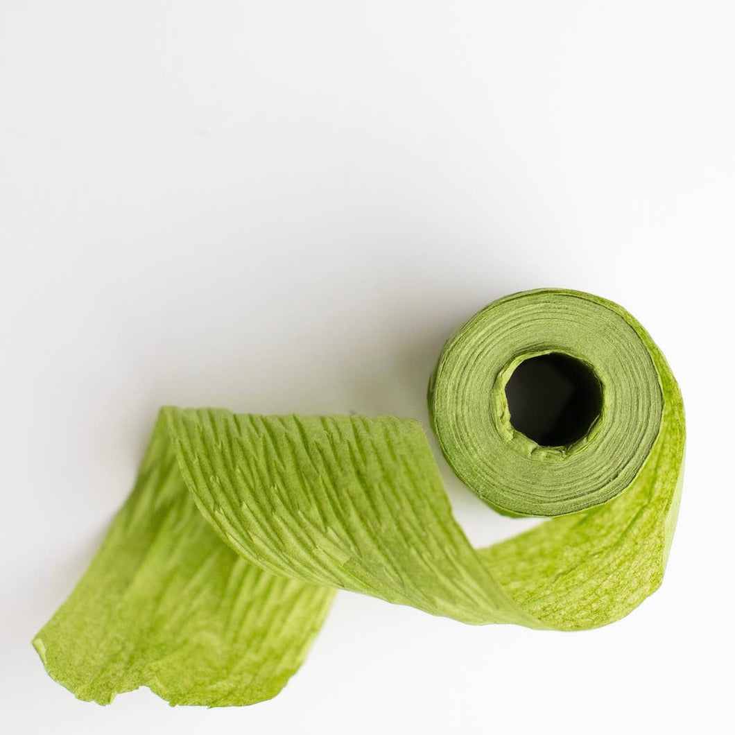 Green Crepe Paper Ribbon – Grace Ann Designs