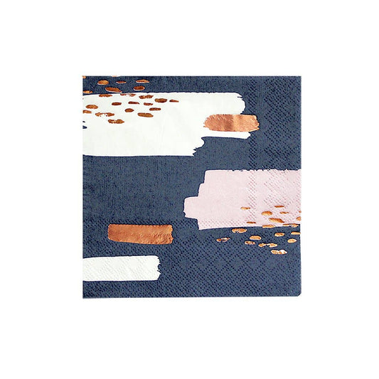 Erika - Navy Cocktail Paper Napkins