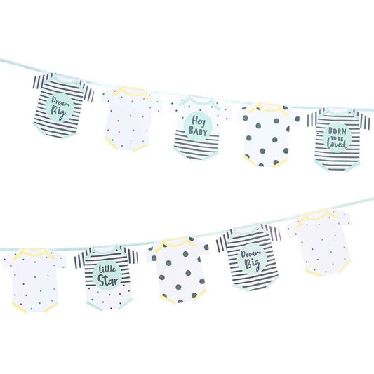 Blue Baby Shower Garland - 11.5ft