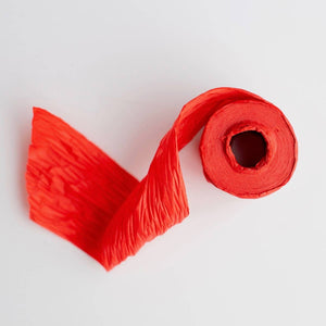Red Crepe Paper Ribbon