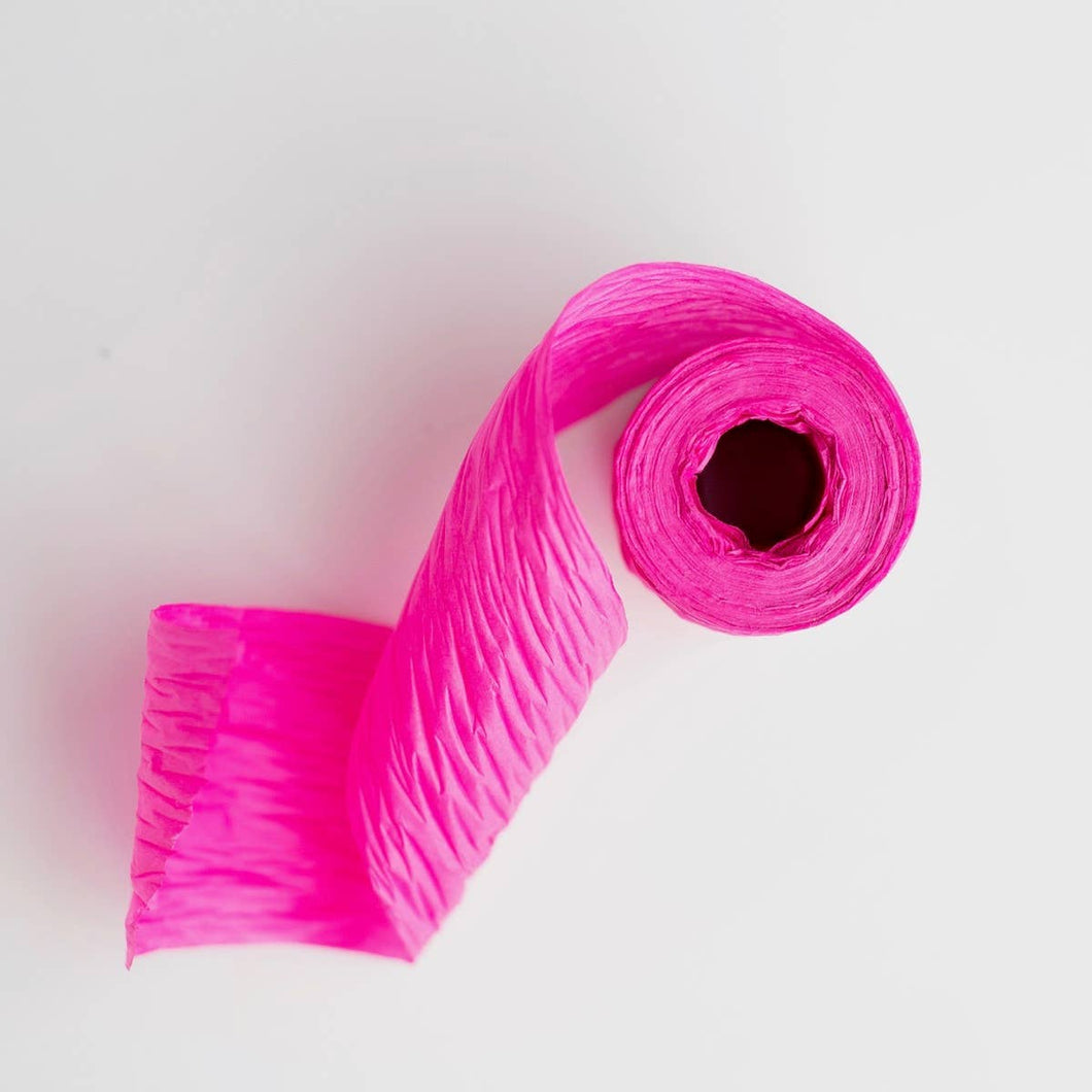 Pink Crepe Paper Ribbon