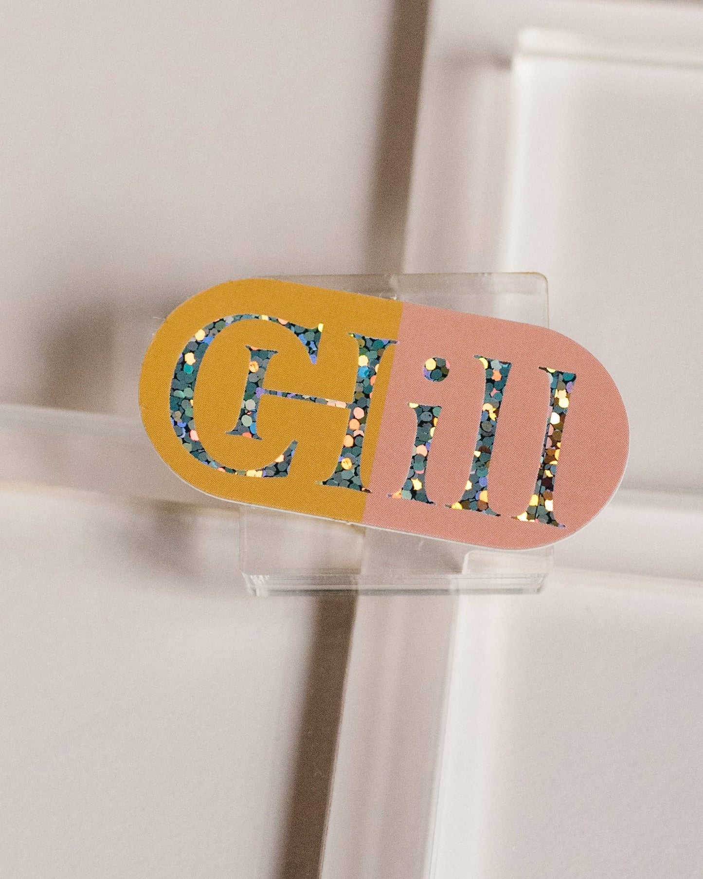 Chill Pill Sparkle Sticker