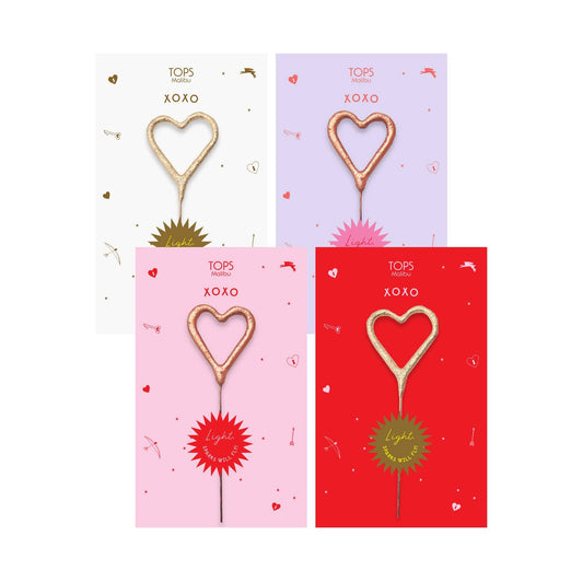 Sparkler Card XO Gold and Rose Gold 4"