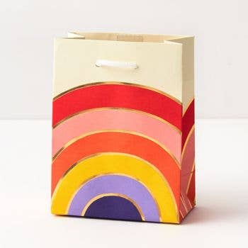 Gold Foil Rainbow Gift Bag