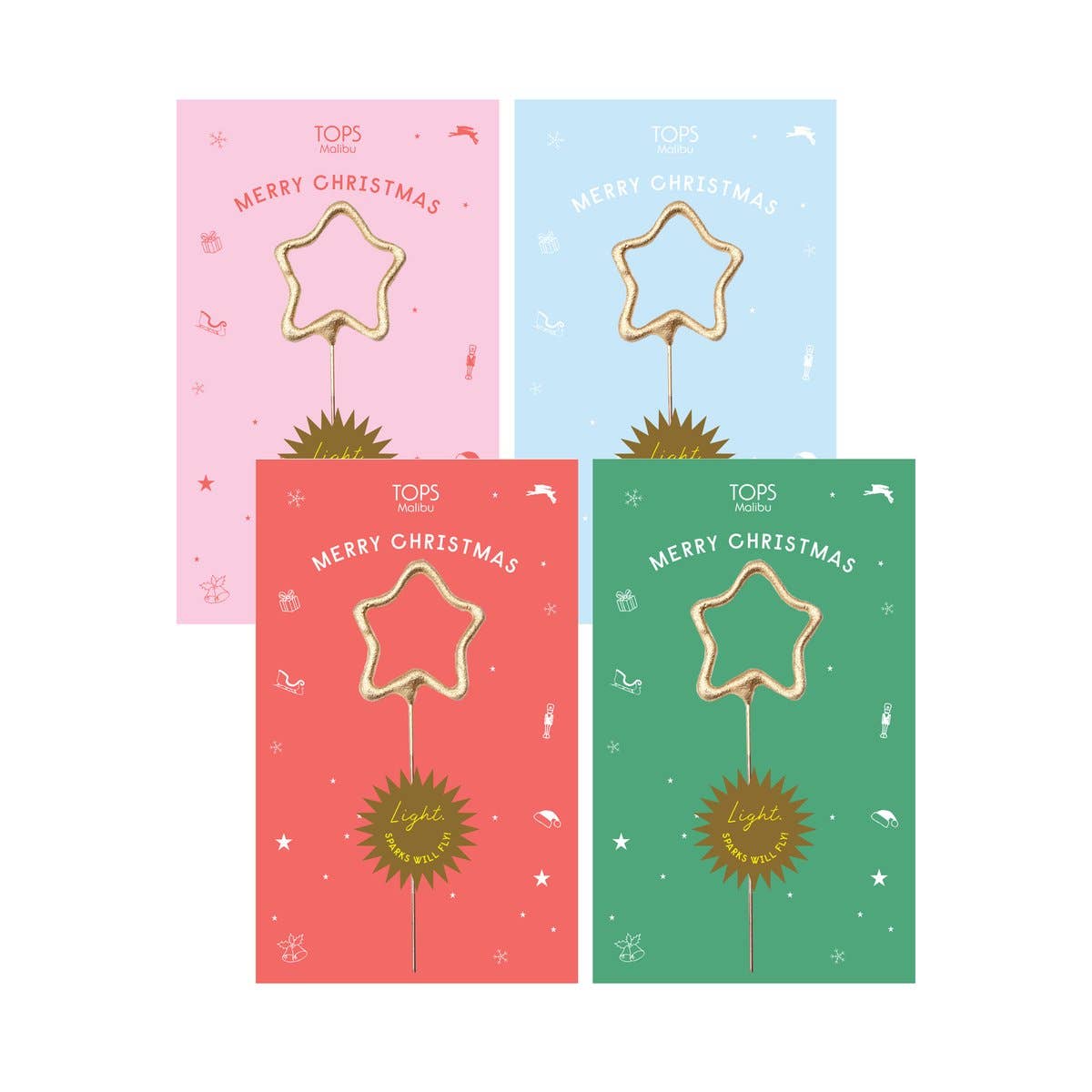 Sparkler Card Merry Christmas