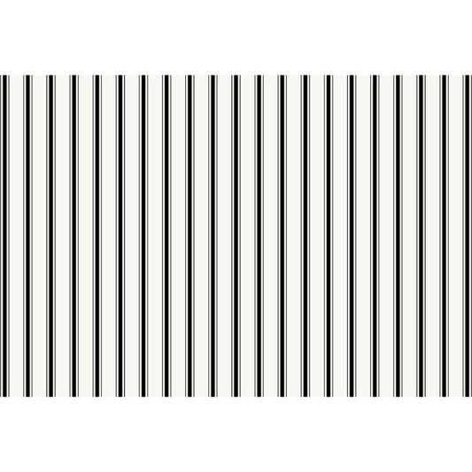 Black Ribbon Stripe Placemat